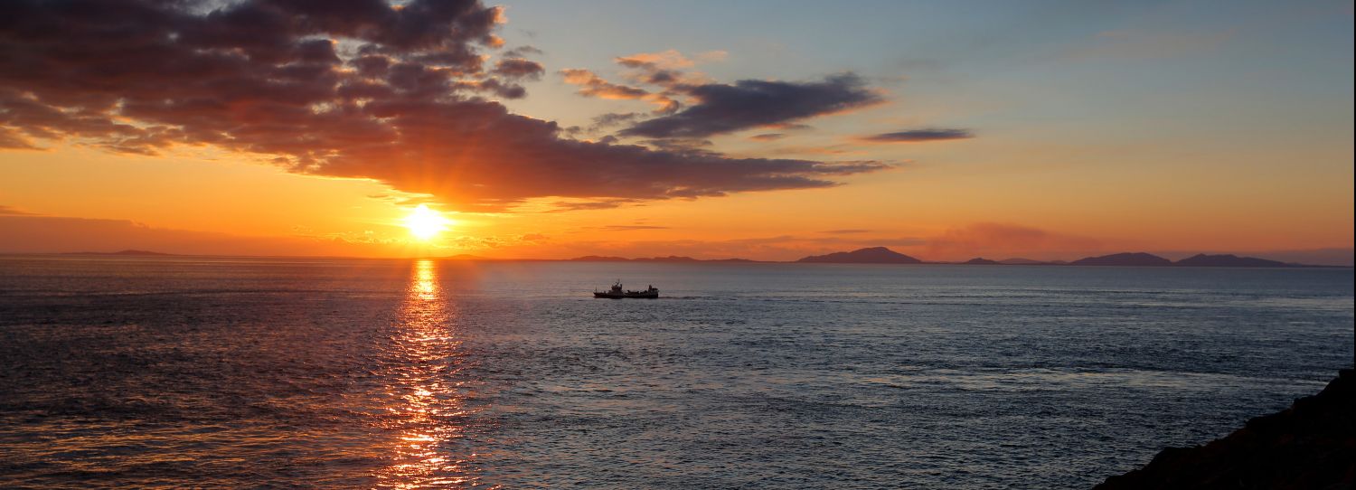 Outer Hebrides sunset from Neist Point, Isle of Skye