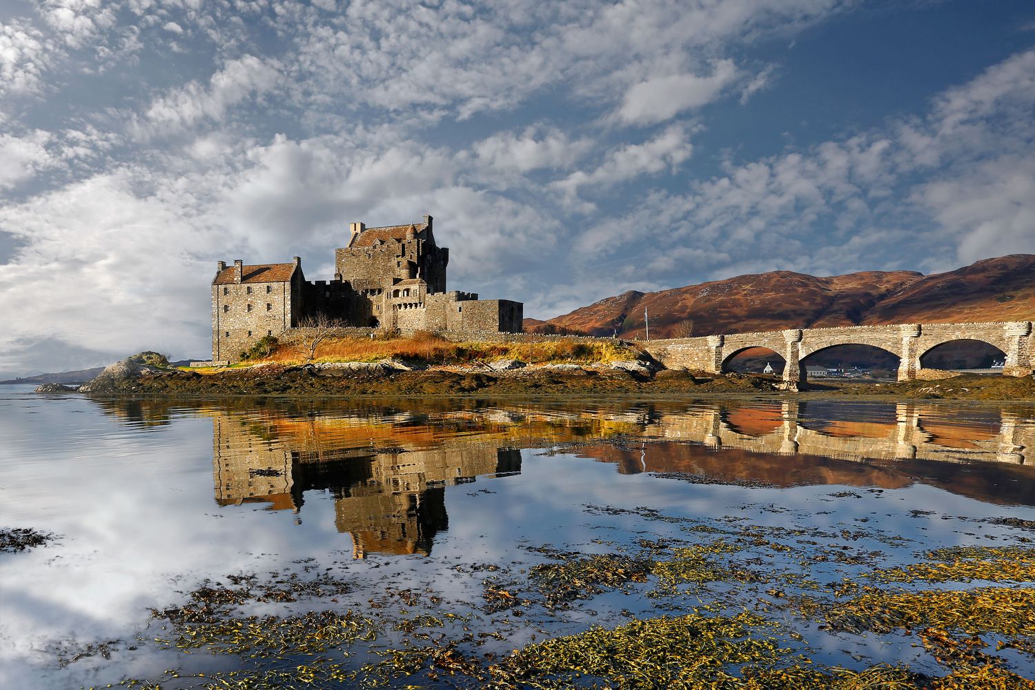 Winter reflections at Eilean Donan Castle