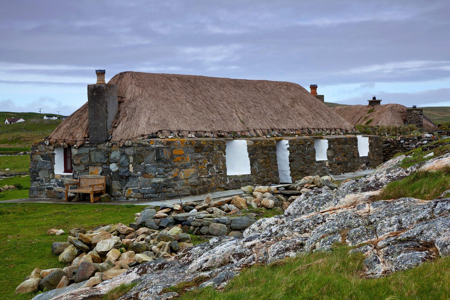 Restored Blackhouses on Berneray