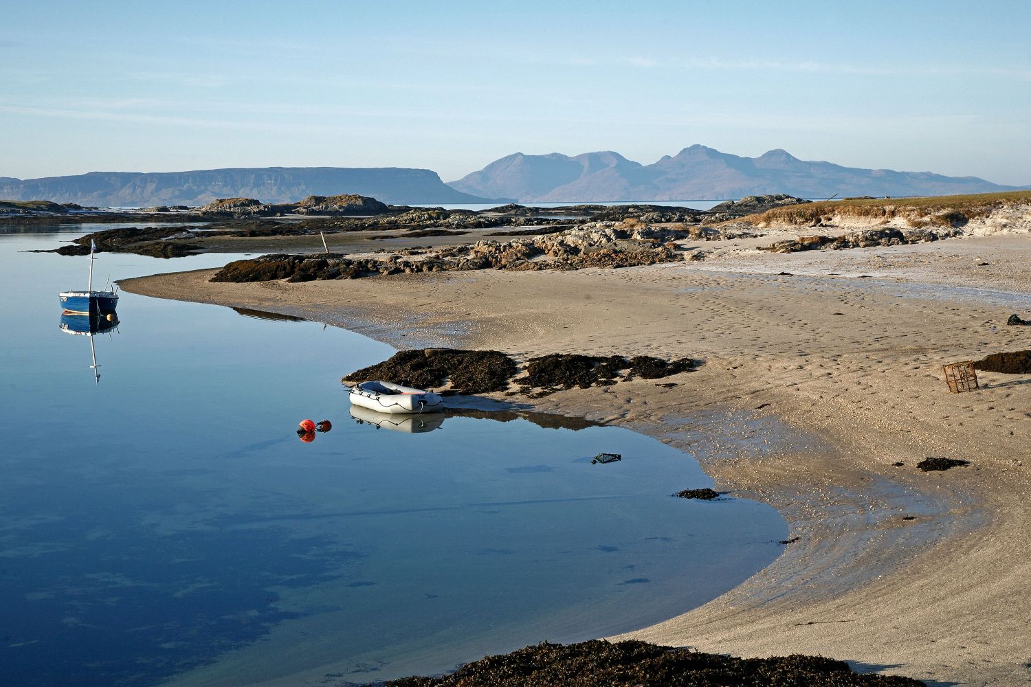 Eigg and Rum from Caimbe Beach