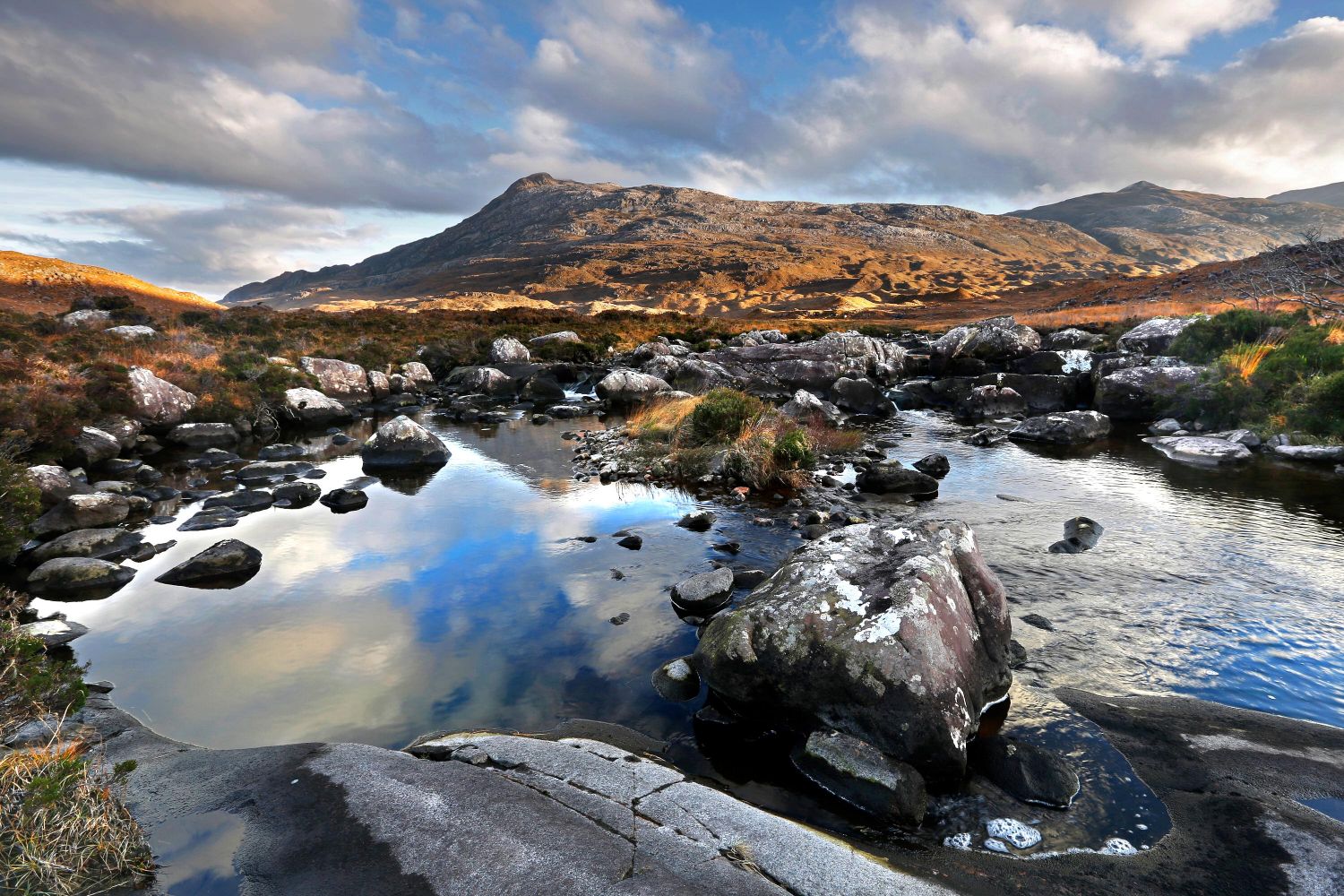 Sgurr Dubh from the River A Ghairbhe