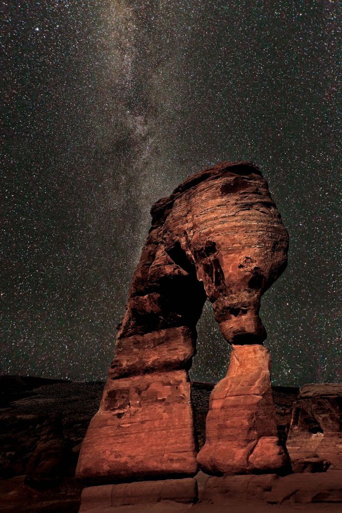 Milky Way above Delicate Arch, Arches National Park