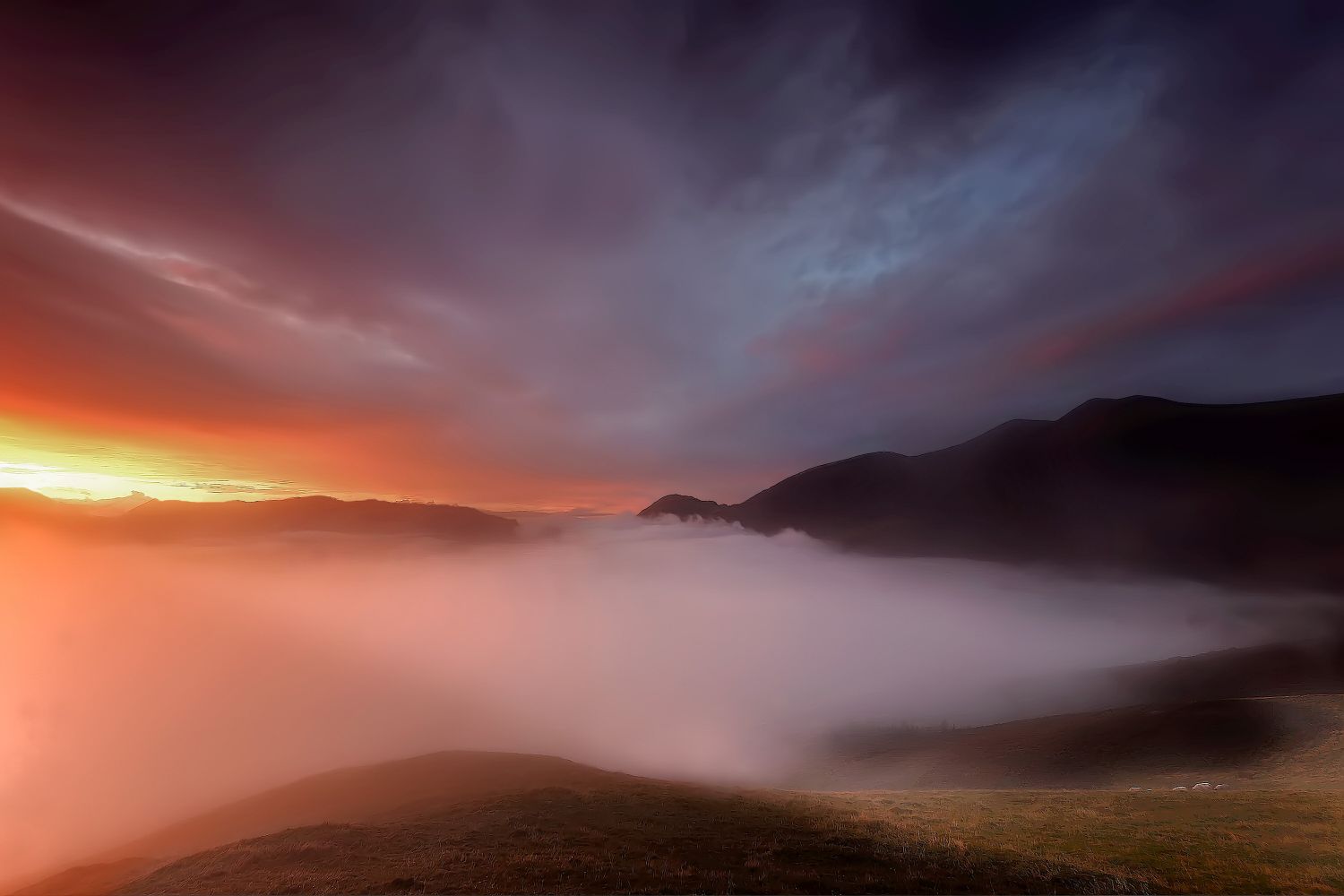 Cloud inversion over the Bassenthwaite Valley