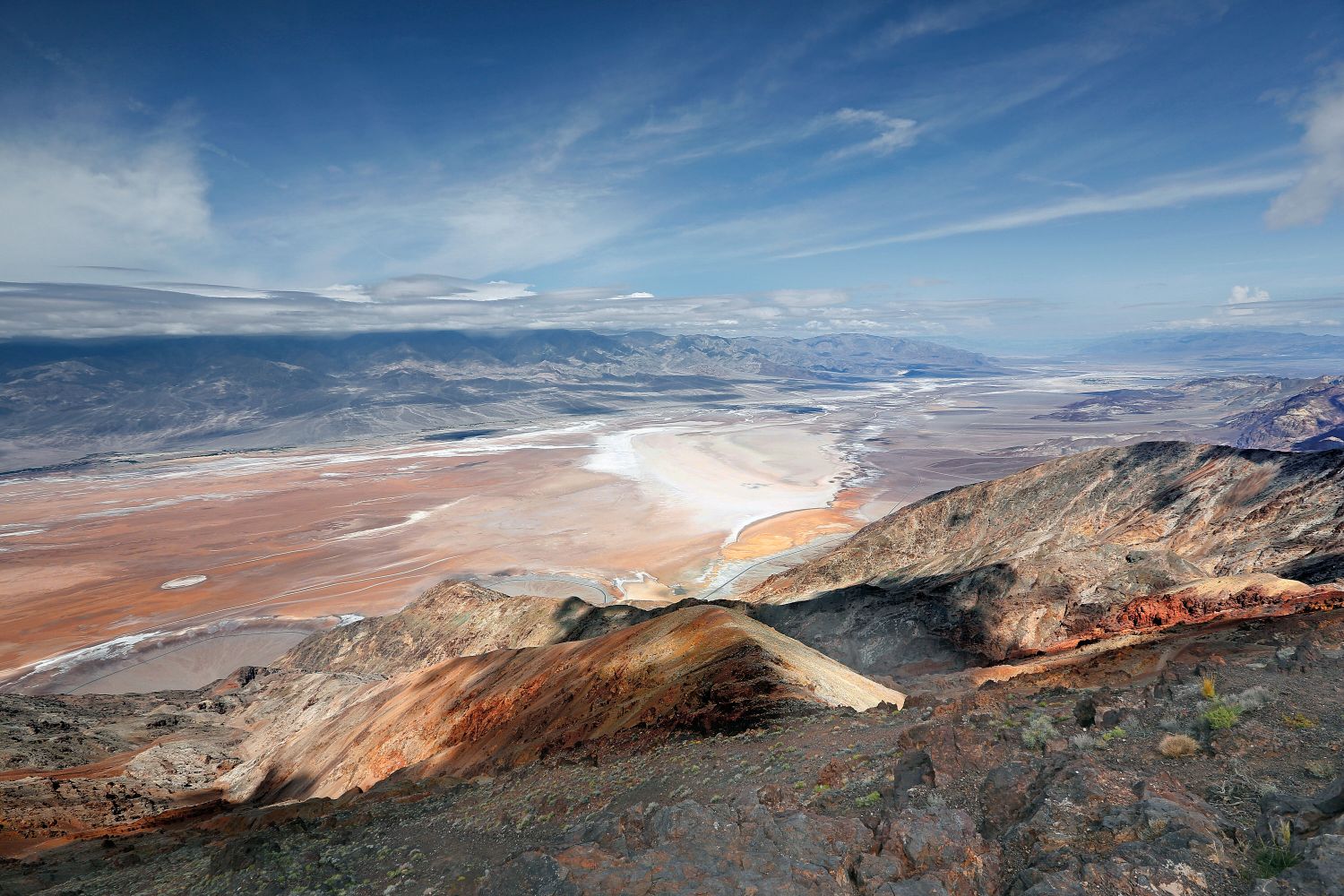 Dante's View, Death Valley is more that 5,000 ft above the valley floor