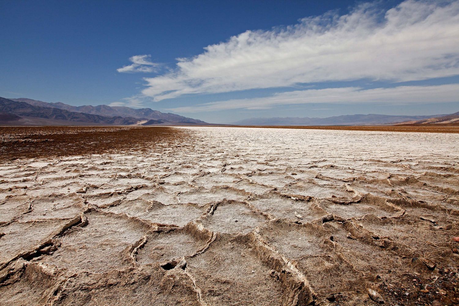 Devils Speedway, Death Valley is a salt pan noted to be the lowest point in North America