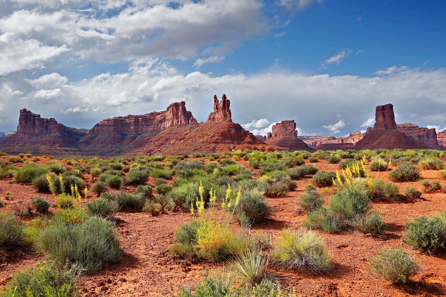 Valley of the Gods a scenic sandstone valley near Mexican Hat Utah.