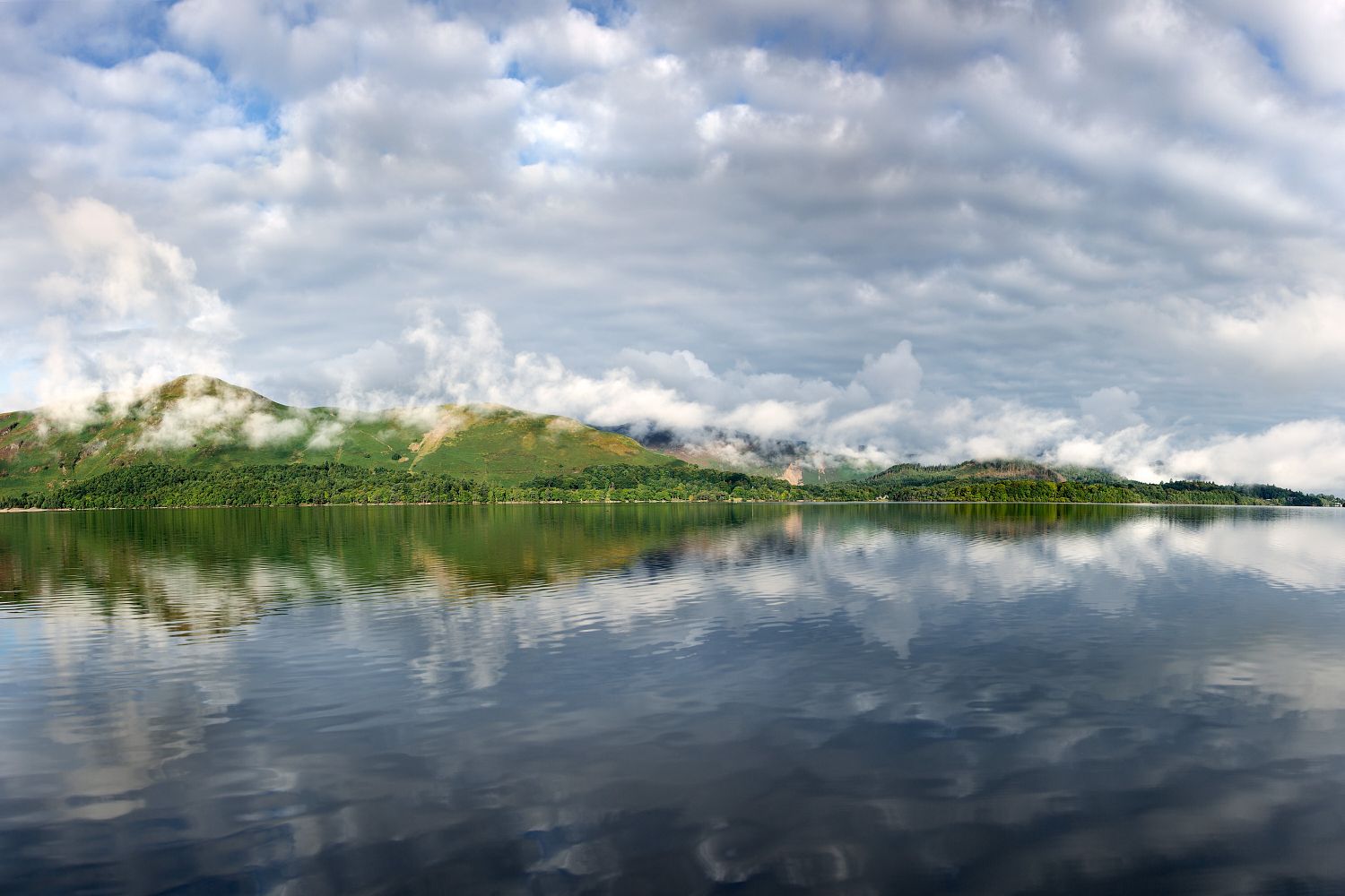 Beautiful cloud formations over Catbells taken from Ashness Gate