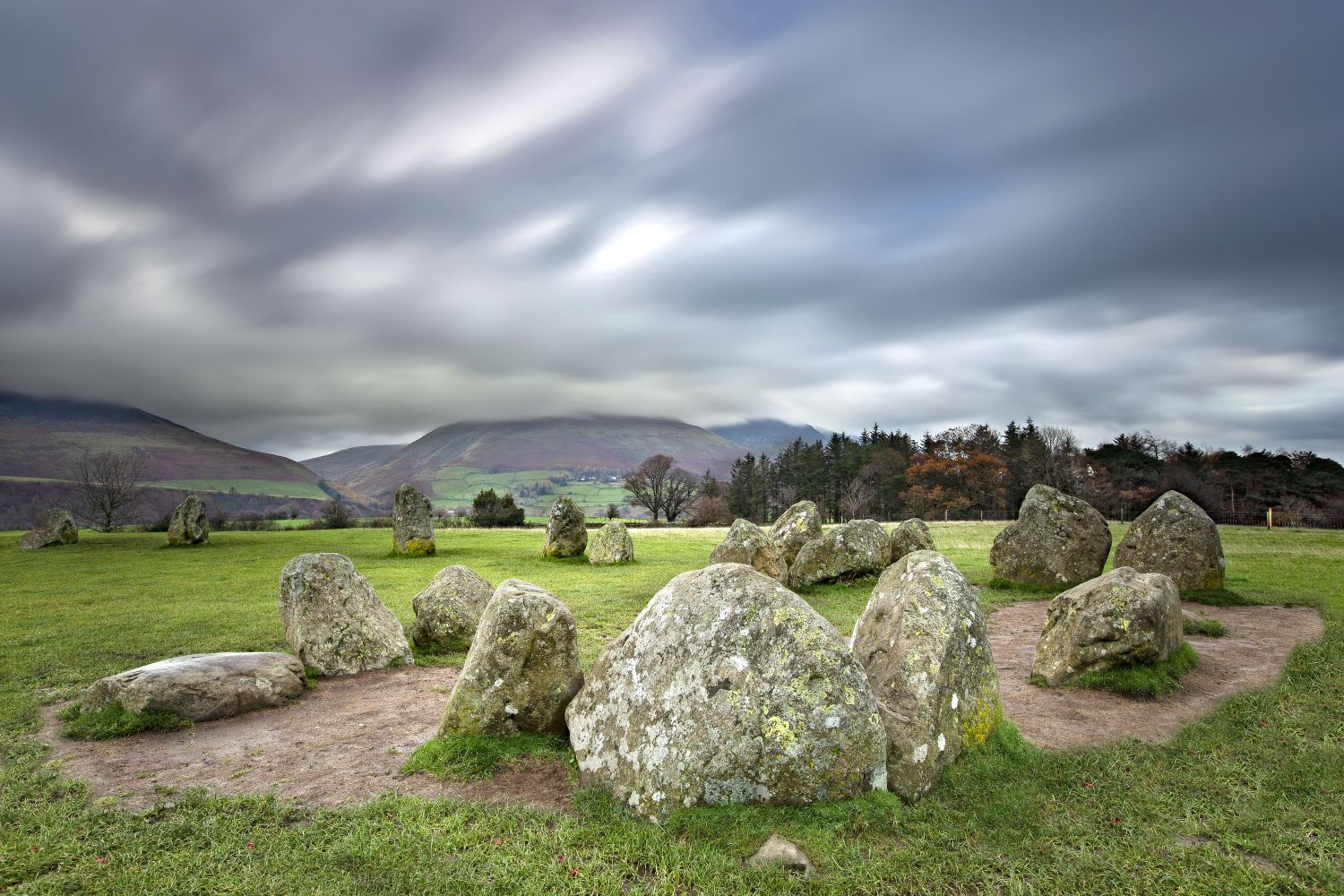 Wind swept skies at Castlerigg Stone Circle