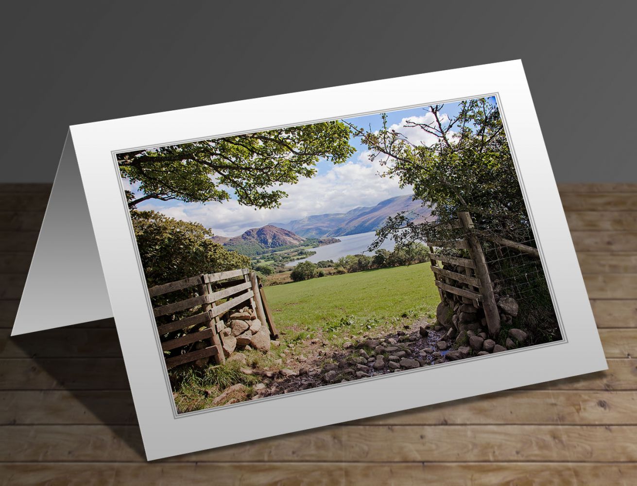 Through the gates to Ennerdale Lake District greeting card