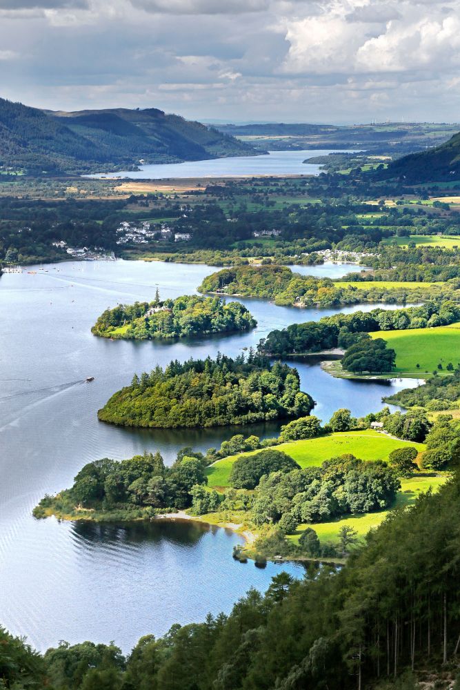  Derwentwater Islands taken from the summit of Walla Crag