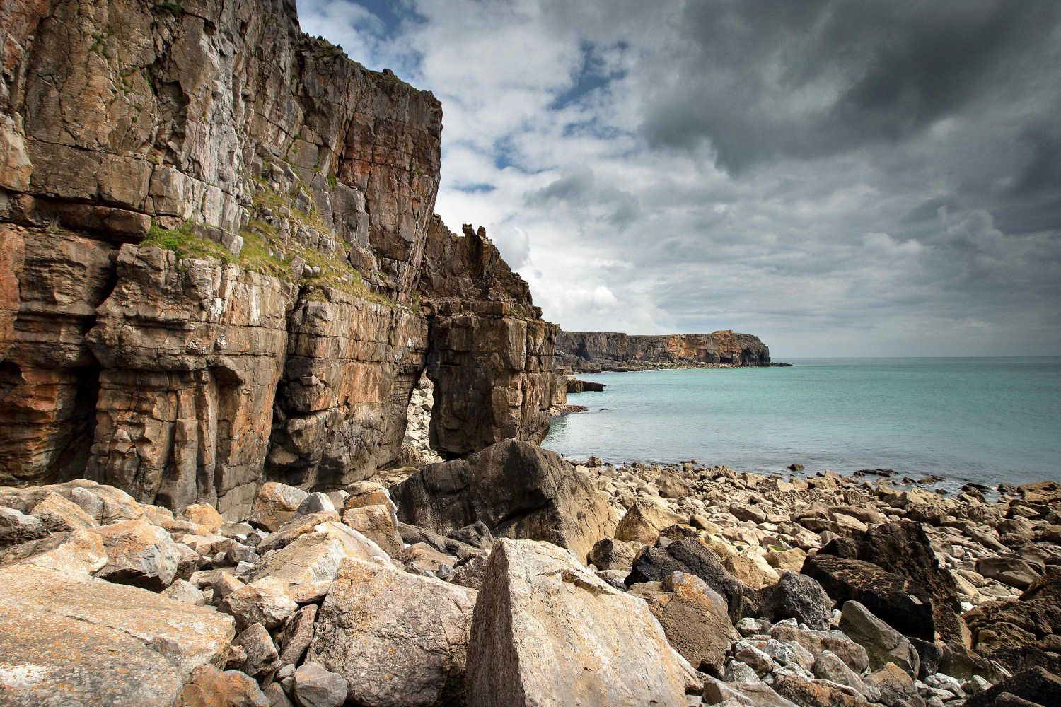 St Govan's Head from St Govan's Bay on the Pembrokeshire Coast Path