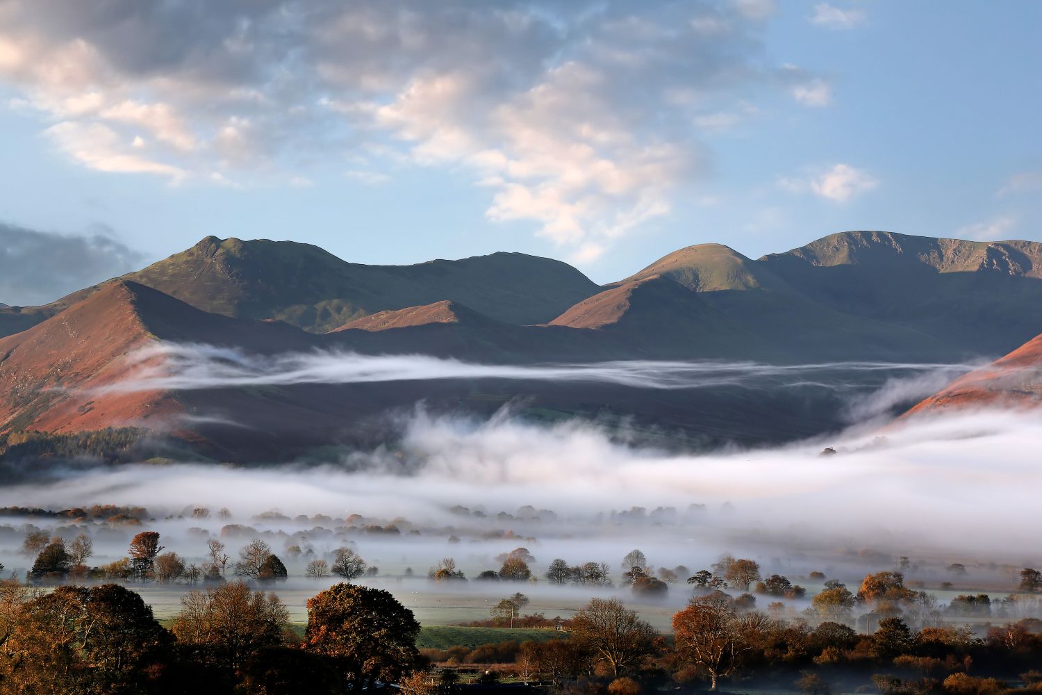 Low cloud in the Bassenthwaite Valley